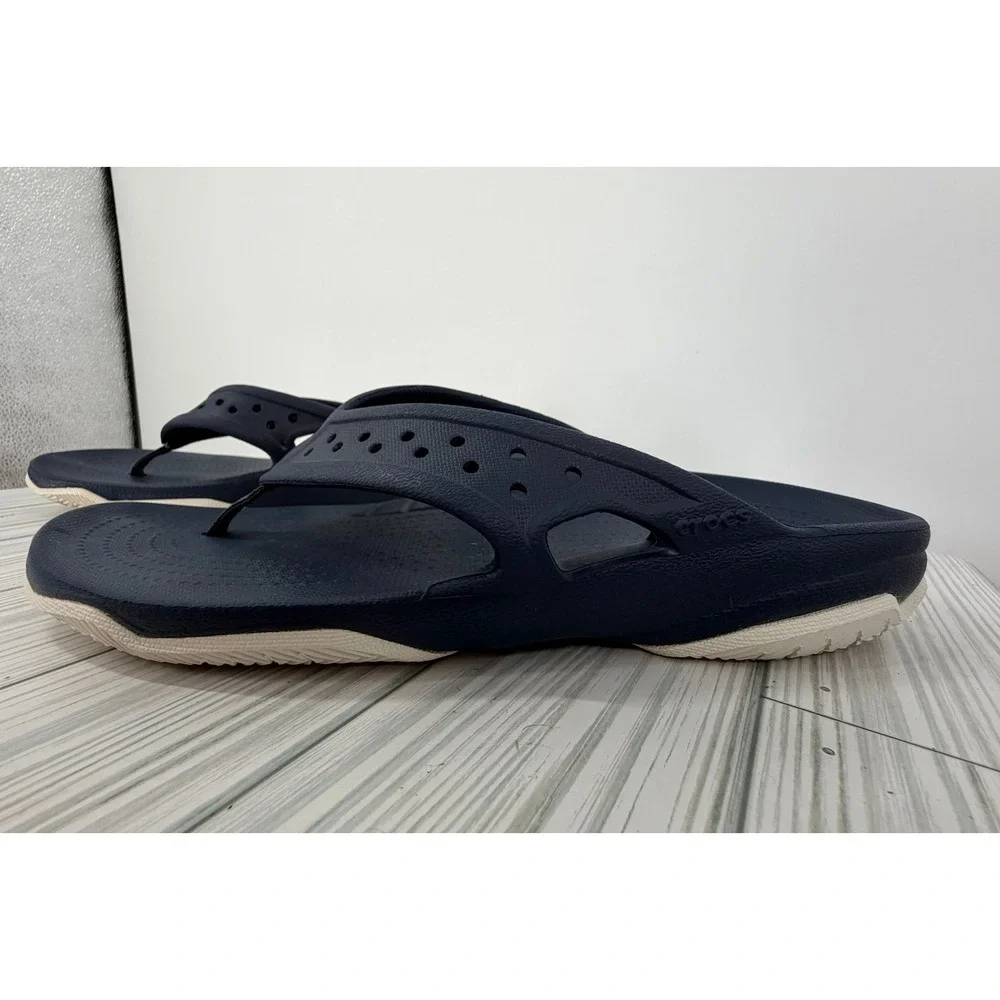 Crocs Classic All Terrain Iconic Comfort Flip Flop In Blue Men's Size 8